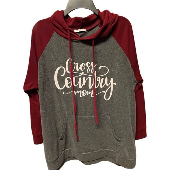 Cross Country Mom Pullover Hoodies for Women with Pocket Casual Long Sleeve Shir - Picture 4 of 9